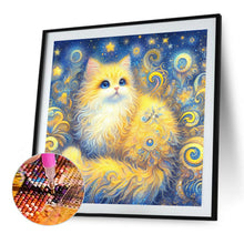 Load image into Gallery viewer, Yellow Cat 40*40CM(Canvas) Full Round Drill Diamond Painting
