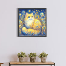 Load image into Gallery viewer, Yellow Cat 40*40CM(Canvas) Full Round Drill Diamond Painting
