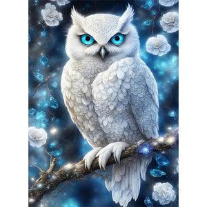 Owl 40*55CM(Picture) Full Round Drill Diamond Painting