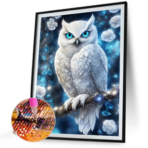Owl 40*55CM(Picture) Full Round Drill Diamond Painting