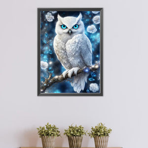 Owl 40*55CM(Picture) Full Round Drill Diamond Painting