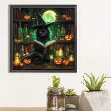 Load image into Gallery viewer, Black Cat 40*40CM(Picture) Full Square Drill Diamond Painting
