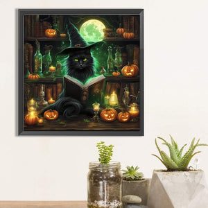 Black Cat 40*40CM(Picture) Full Square Drill Diamond Painting
