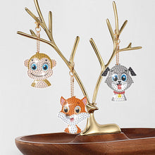 Load image into Gallery viewer, 8Pcs Double Sided Animal DIY Diamond Art Keyring for Home Birthday Party Decor
