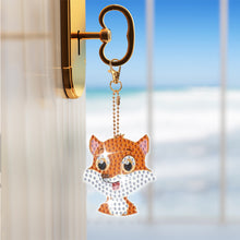 Load image into Gallery viewer, 8Pcs Double Sided Animal DIY Diamond Art Keyring for Home Birthday Party Decor
