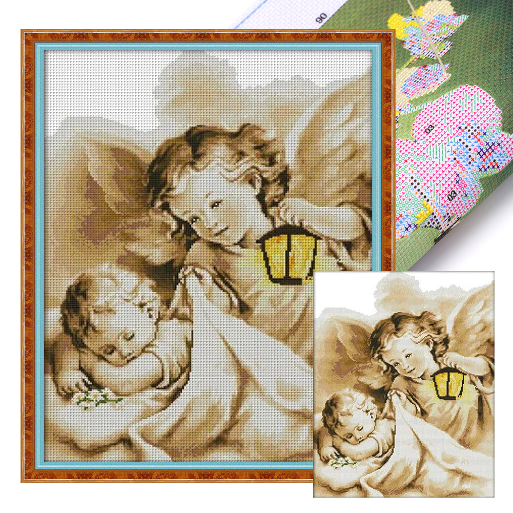Joy Sunday - Dream Angel - 41*52CM 14CT 2 Stamped Cross Stitch