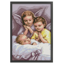 Load image into Gallery viewer, Joy Sunday - Angel&#39;S Prayer - 36*56CM 14CT 2 Stamped Cross Stitch
