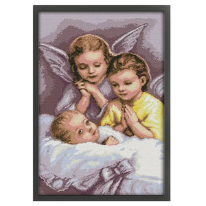Joy Sunday - Angel'S Prayer - 36*56CM 14CT 2 Stamped Cross Stitch