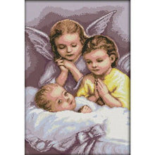Load image into Gallery viewer, Joy Sunday - Angel&#39;S Prayer - 36*56CM 14CT 2 Stamped Cross Stitch
