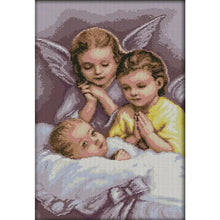 Load image into Gallery viewer, Joy Sunday - Angel&#39;S Prayer - 36*56CM 14CT 2 Stamped Cross Stitch
