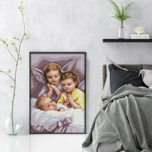 Load image into Gallery viewer, Joy Sunday - Angel&#39;S Prayer - 36*56CM 14CT 2 Stamped Cross Stitch
