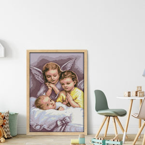 Joy Sunday - Angel'S Prayer - 36*56CM 14CT 2 Stamped Cross Stitch