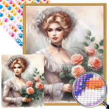 Load image into Gallery viewer, Flowers And Classical Beauty 40*50CM(Picture) Full Round Drill Diamond Painting
