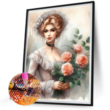 Load image into Gallery viewer, Flowers And Classical Beauty 40*50CM(Picture) Full Round Drill Diamond Painting
