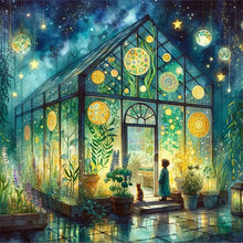 Load image into Gallery viewer, Garden Room At Night 40*40CM(Picture) Full Round Drill Diamond Painting
