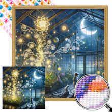 Load image into Gallery viewer, Garden Room At Night 40*40CM(Picture) Full Round Drill Diamond Painting
