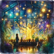 Load image into Gallery viewer, Garden Room At Night 40*40CM(Picture) Full Round Drill Diamond Painting
