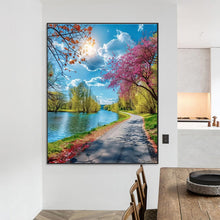 Load image into Gallery viewer, Lakeside Scenery 55*70CM(Canvas) Full Round Drill Diamond Painting
