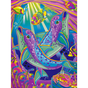 Yishu - Underwater World - 40*56CM 11CT 3 Stamped Cross Stitch