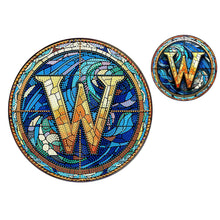 Load image into Gallery viewer, Double Sided Letter W Suncatcher Diamond Drawing Hanging Ornament for Home Decor
