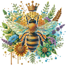 Load image into Gallery viewer, Honey Bee 30*30CM(Canvas) Partial Special Shaped Drill Diamond Painting
