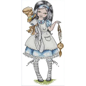 Joy Sunday - Alice - 17*35CM 14CT 2 Stamped Cross Stitch