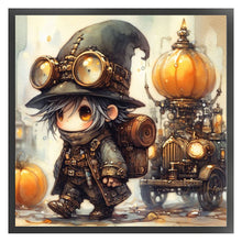 Load image into Gallery viewer, Huancan - Punk Boy - 50*50CM 11CT 3 Stamped Cross Stitch
