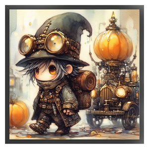 Huancan - Punk Boy - 50*50CM 11CT 3 Stamped Cross Stitch