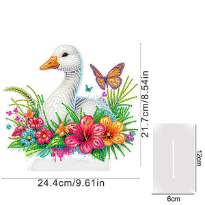 Duck Acrylic Special Shape Diamond Painting Desktop Ornaments for Home Decor