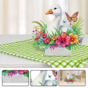Duck Acrylic Special Shape Diamond Painting Desktop Ornaments for Home Decor