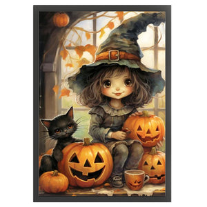 Yishu - Halloween Girl - 40*60CM 11CT 3 Stamped Cross Stitch