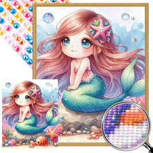 Load image into Gallery viewer, Cartoon Mermaid Girl 40*50CM(Picture) Full Round Drill Diamond Painting
