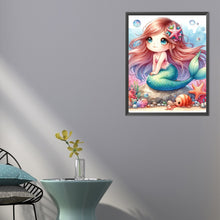 Load image into Gallery viewer, Cartoon Mermaid Girl 40*50CM(Picture) Full Round Drill Diamond Painting
