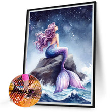Load image into Gallery viewer, Mermaid Girl Under The Night Sky 40*50CM(Picture) Full Round Drill Diamond Painting
