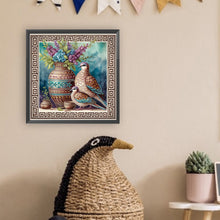 Load image into Gallery viewer, Turtledoves 40*40CM(Canvas) Partial Special Shaped Drill Diamond Painting
