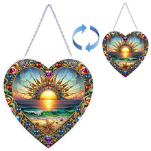 Load image into Gallery viewer, Sunrise 2D Flat DIY Diamond Art Suncatcher Diamond Art Pendant for Home Decor
