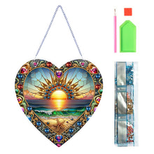 Load image into Gallery viewer, Sunrise 2D Flat DIY Diamond Art Suncatcher Diamond Art Pendant for Home Decor
