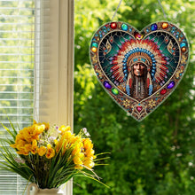 Load image into Gallery viewer, Indian 2D Flat DIY Diamond Art Suncatcher Diamond Art Pendant for Home Decor
