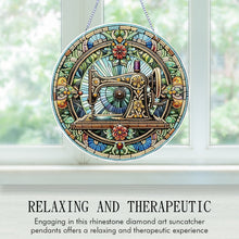 Load image into Gallery viewer, Sewing Machine 2D Flat DIY Diamond Art Sun Catcher Hanging Diamond Art Pendant
