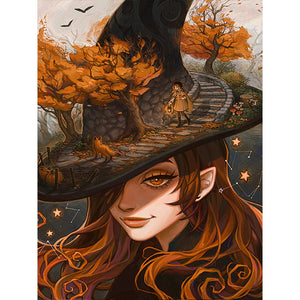 Witches 30*40CM(Canvas) Full Round Drill Diamond Painting