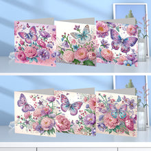 Load image into Gallery viewer, 6PCS Rose Pattern DIY Diamond Art Greeting Cards Diamond Art Handmade Cards
