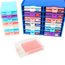 Load image into Gallery viewer, 12 Grids Diamond Painting Organization Set with Point Drill Trays (White 1)

