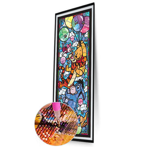 Winnie The Pooh And Friends 30*90CM(Canvas) Full Round Drill Diamond Painting
