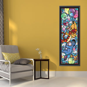 Winnie The Pooh And Friends 30*90CM(Canvas) Full Round Drill Diamond Painting