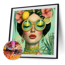Load image into Gallery viewer, Fantasy Fashion Sunglasses Girl 40*40CM(Canvas) Full Round Drill Diamond Painting

