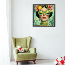 Load image into Gallery viewer, Fantasy Fashion Sunglasses Girl 40*40CM(Canvas) Full Round Drill Diamond Painting
