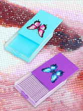 Load image into Gallery viewer, 4Pcs Butterfly Diamond Painting Tray 5D DIY Drills Plate with Sppon &amp; Brush

