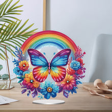 Load image into Gallery viewer, Acrylic Special Shaped Butterfly Rainbow Diamond Painting Desktop Decorations
