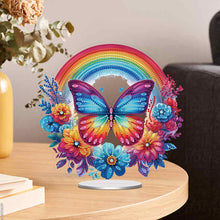 Load image into Gallery viewer, Acrylic Special Shaped Butterfly Rainbow Diamond Painting Desktop Decorations

