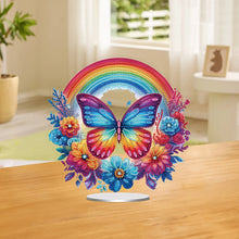 Load image into Gallery viewer, Acrylic Special Shaped Butterfly Rainbow Diamond Painting Desktop Decorations
